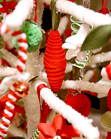 Felt Beads and Velvet Cherries 