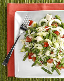 Image of Asparagus, Green Bean, And Hearts Of Palm Salad, Martha Stewart