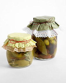 Cerignola Olives with Hot Pepper and Rosemary Oil 