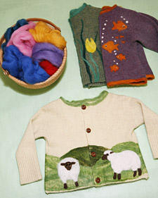 Needle-Felted Sweaters