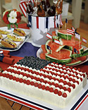 Flag Sheet Cake