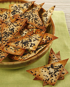Sesame Wonton Crackers