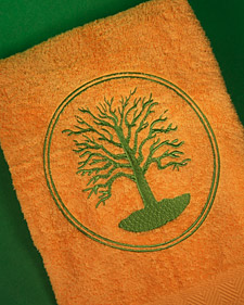 Embroidering Towels