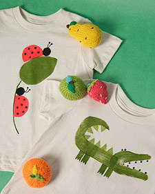 Potato-Print Baby Clothes