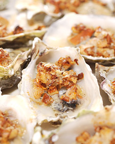 Chanterelle and Parmesan Oysters