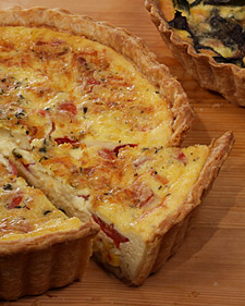 Corn and Tomato Quiche