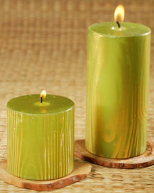 Faux Bois Candles