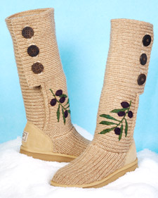 Embellished Felted Ugg Boots
