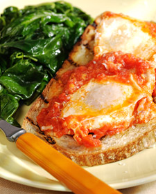 Poached Eggs in Tomato Sauce