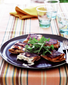 Focaccina with Roasted Garlic, Scallions, and Provolone