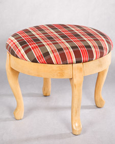 Tartan Footstool 