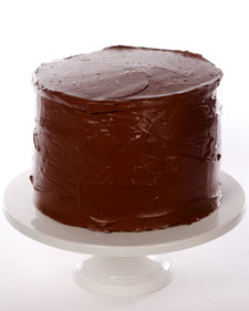 Yellow Butter Cake with Chocolate Frosting