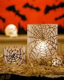 Glittered Spiderweb Hurricanes