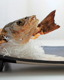 Branzino with Florida Amazu Sauce