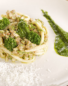 Image of Pici With Sausage Ragu And Broccoli Rabe Puree, Martha Stewart
