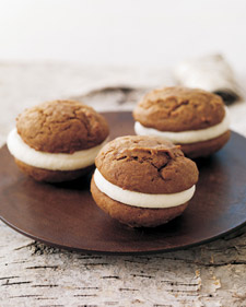 Pumpkin Whoopie Pies with Cream-Cheese Filling