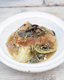 Image of Italian Bread And Cabbage Soup With Sage Butter, Martha Stewart