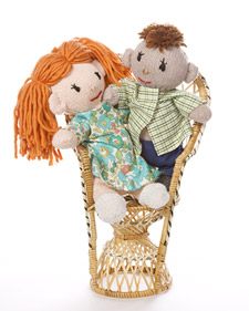 Boy and Girl Glove Dolls