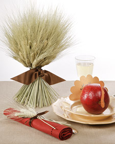Wheat Sheaf Centerpiece and Napkin Ring
