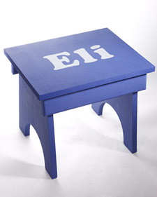 Stenciled Stool