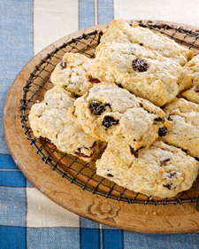 Oatmeal and Dried-Cherry Biscuit Scones