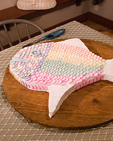 Rainbow Fish Cake