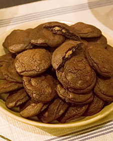 Chocolate Peanut Butter Surprise Cookies