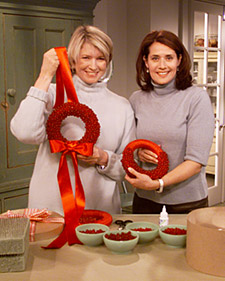 Red Beaded Wreath 