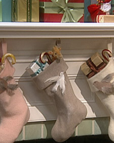 Bird Stockings: Martha Stewart