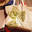 Leaf-Print Tote Bag
