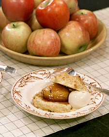 Jerry's Apple, Rosemary, and Caramel Shortcakes