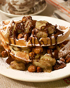 Image of Chocolate Banana Waffle Napoleon, Martha Stewart