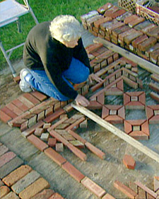 Brick Garden Rugs with Margaret