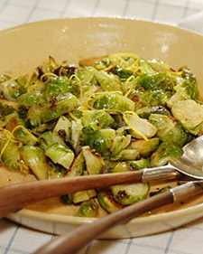 Brussels Sprouts with Warm Lemon Vinaigrette