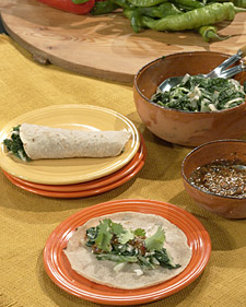 Garlicky Mexican Greens Tacos with Rick