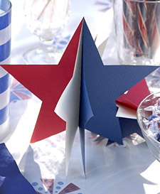 3-D Paper Star Decorations