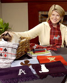 Applique Scarves: Martha Stewart
