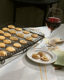 Cheese Coins with Jalapeno Jelly
