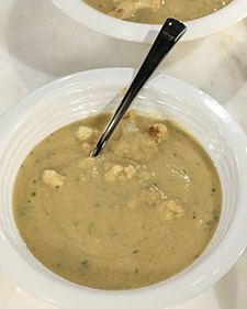 Curried Roast Cauliflower Soup