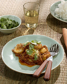 Fried Red Scallop Curry