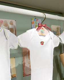 Decoupaged Baby Hangers 