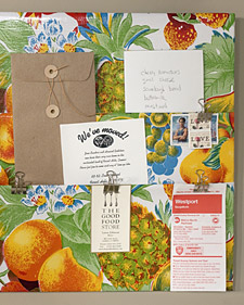 Oilcloth Pocket Board