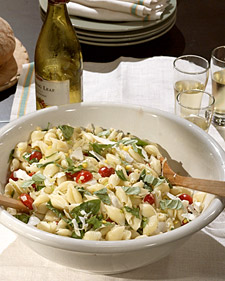 Corn, Tomato, and Basil Pasta