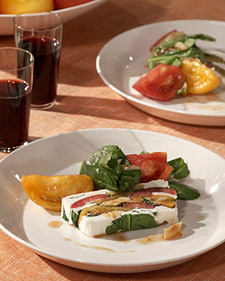 Arugula, Tomato, and Goat-Cheese Terrine