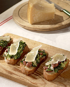 Bean and Chicory Crostini