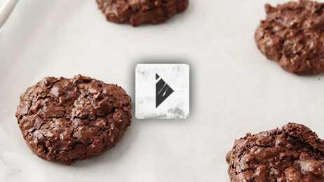 Flourless Double-Chocolate Pecan Cookies