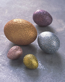 Glittered Eggs