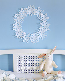 Decorating with Paper Snowflakes