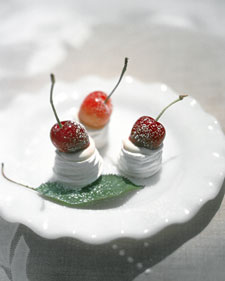 Cherry Meringue Bites