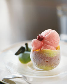Pear and Cranberry Sorbet